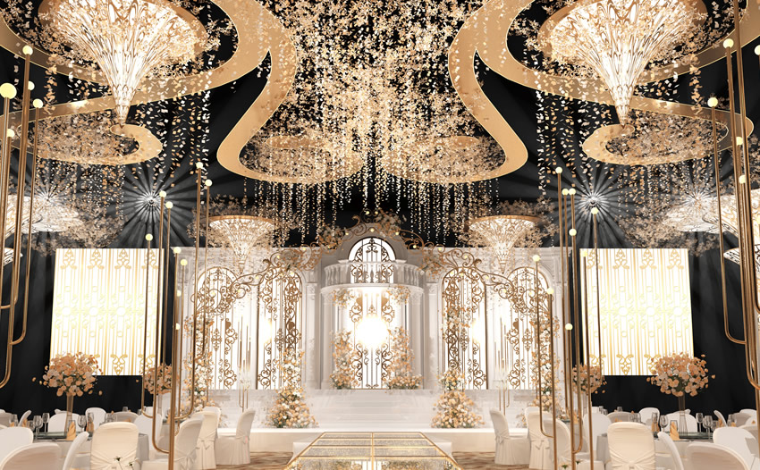 剑川花木兰喜事汇金色大厅效果展示